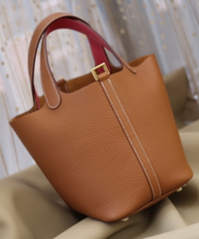 에르메스 피코탄18 골드브라운 금장